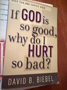 If God Is So Good Why Do I Hurt So Bad? Wall Art - Cream and Purple